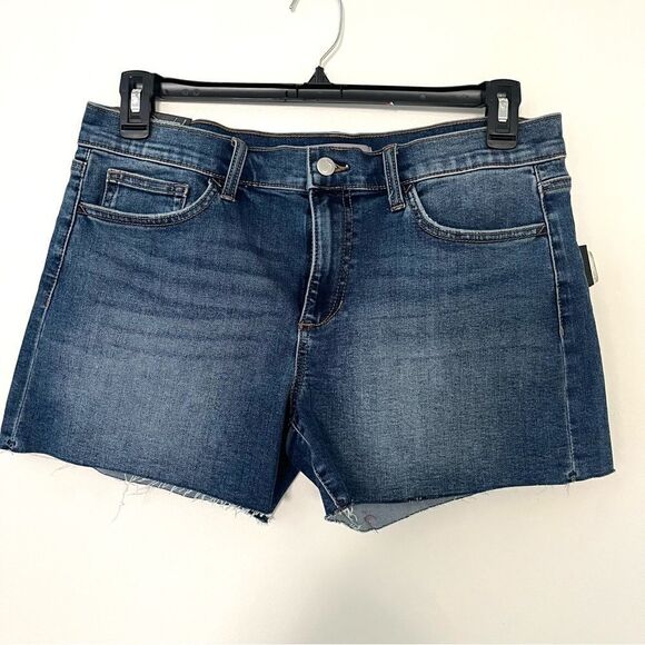 Joes Jeans Raw Hem Dark Wash Cut Off Jean Shorts Dark Wash Size 30, NWT - Picture 4 of 11